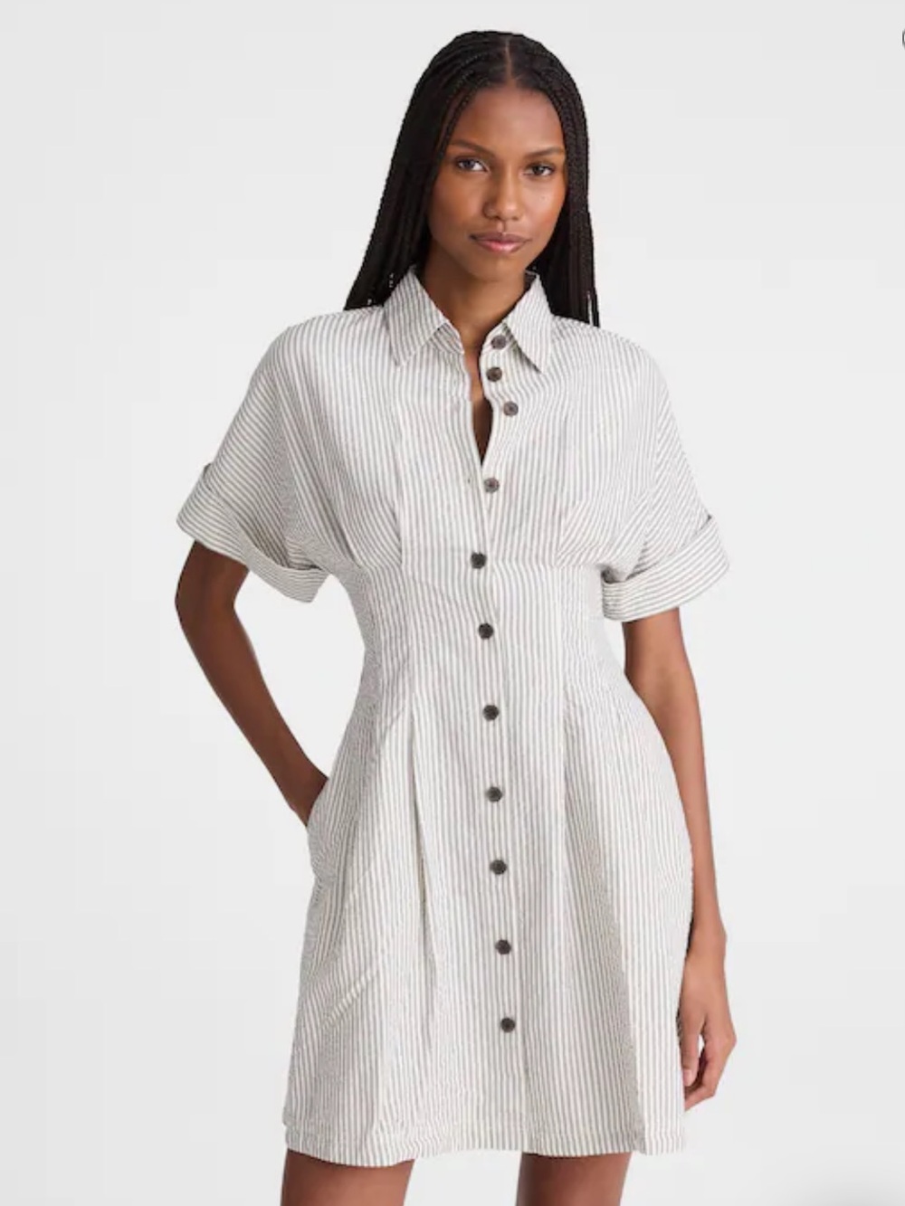 Madewell The Perry Mini Shirt Dress